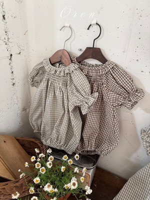 【即納】oren / French check suit