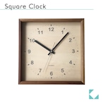 KATOMOKU square clock km-38B