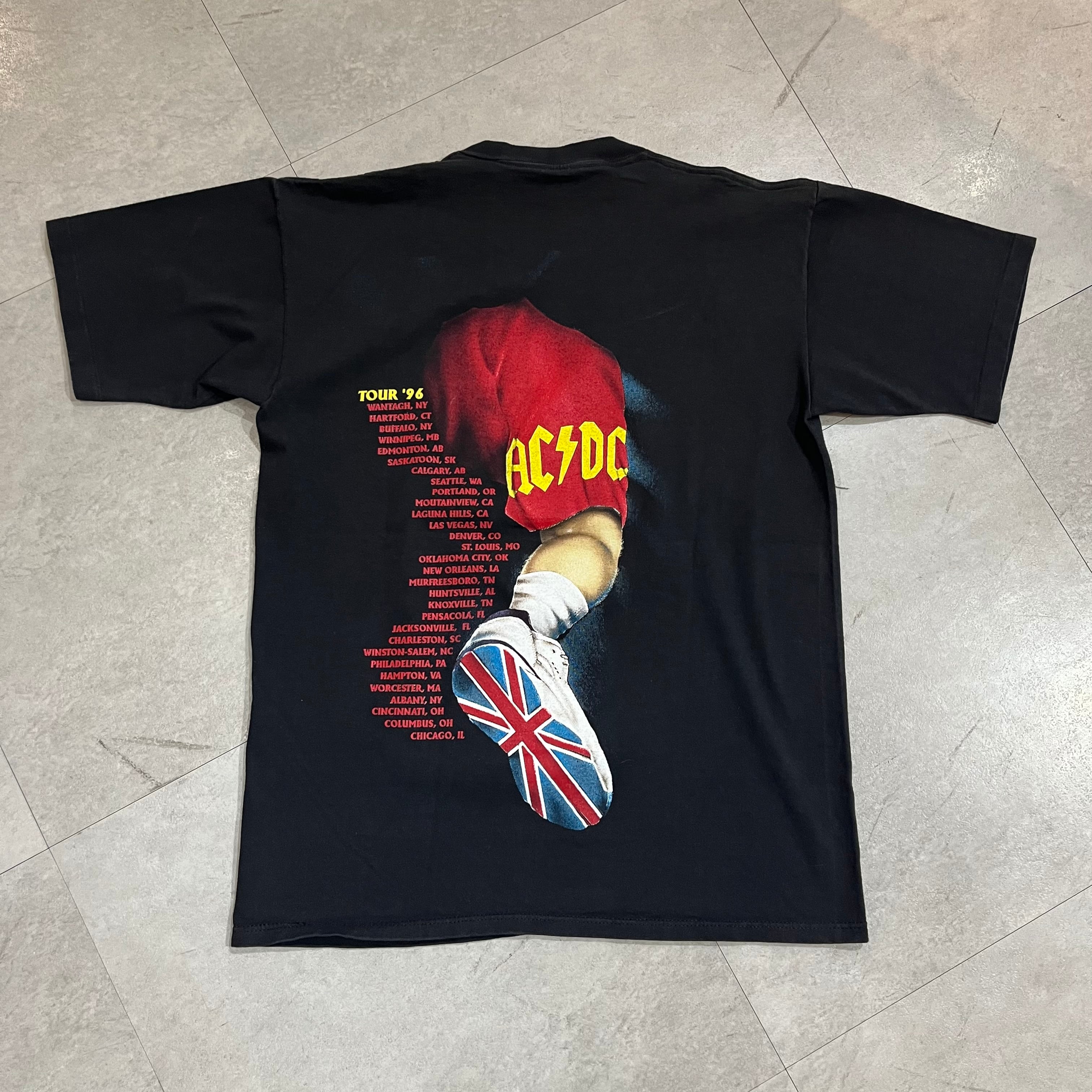 Tシャツ AC/DC バンT ビンテージ レア ブラック 黒-