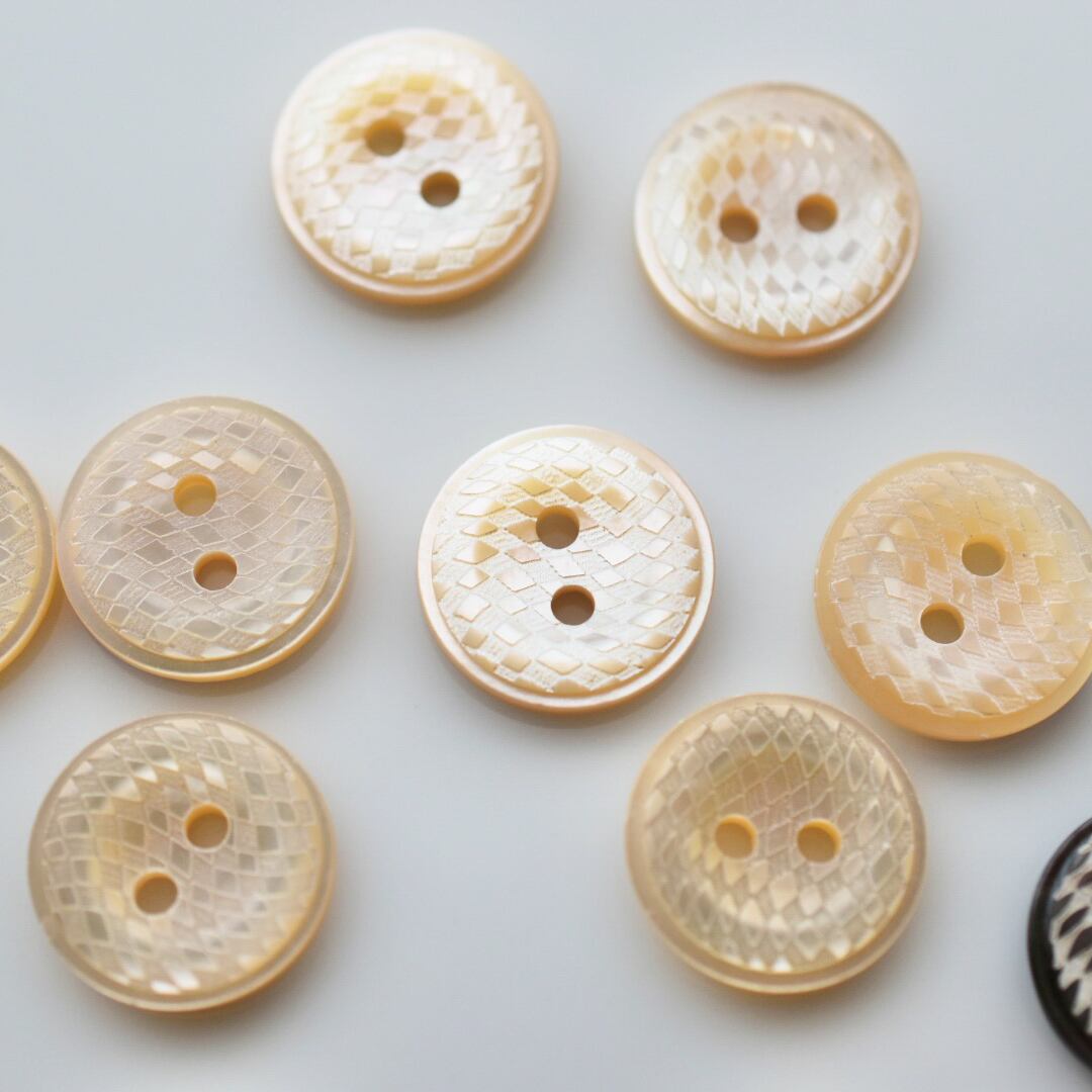 ダイヤライン×パールベージュ 2穴 12.5㎜