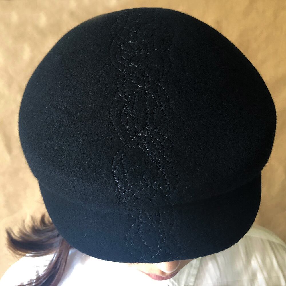 Wool FLAT CAP × stitch【受注生産／Build to order】ウール クチバシ