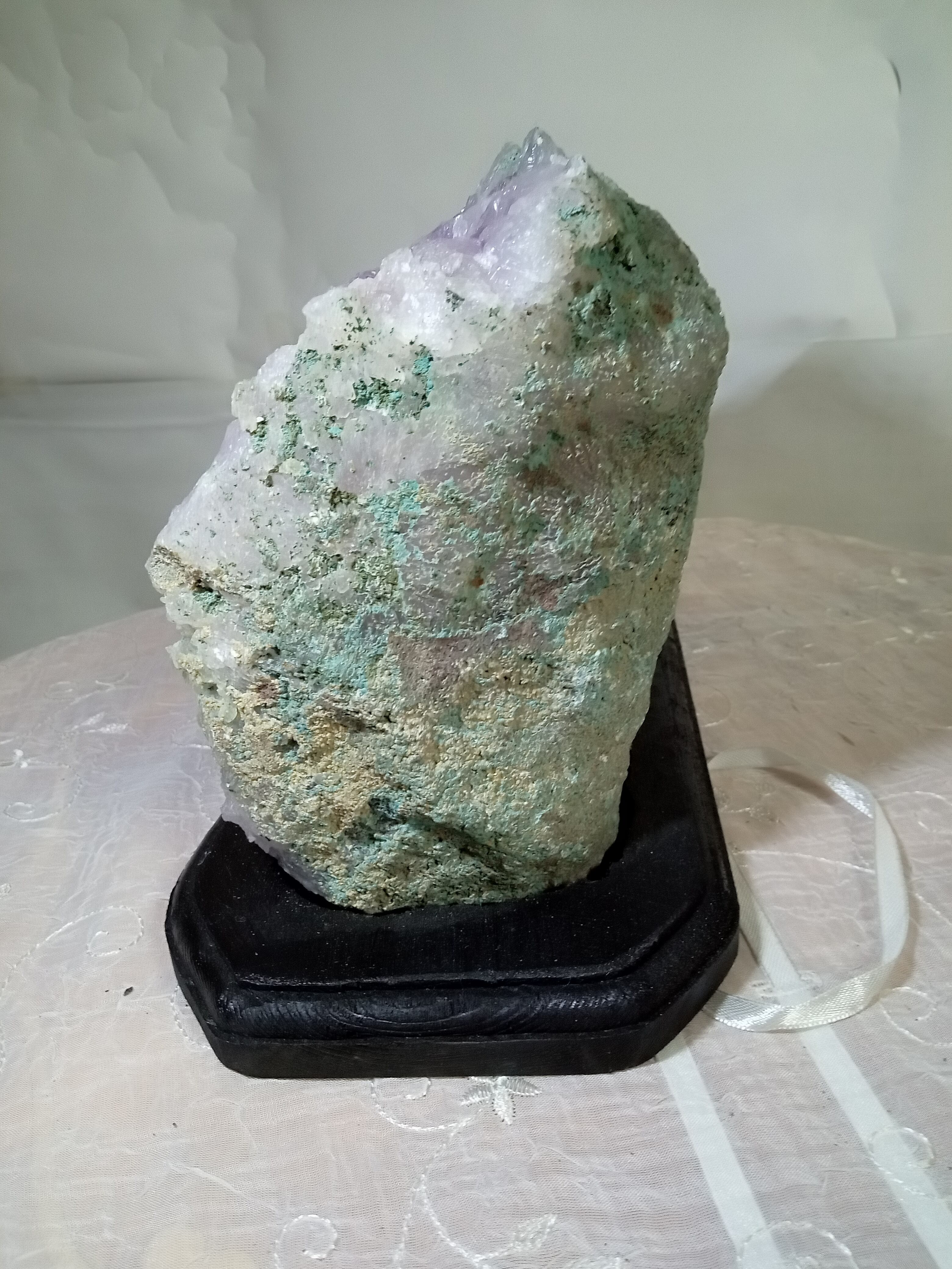 アメジスト クリスタルドーム 水晶 浄化 幸運 お守 魔除 風水晶 約1.7 