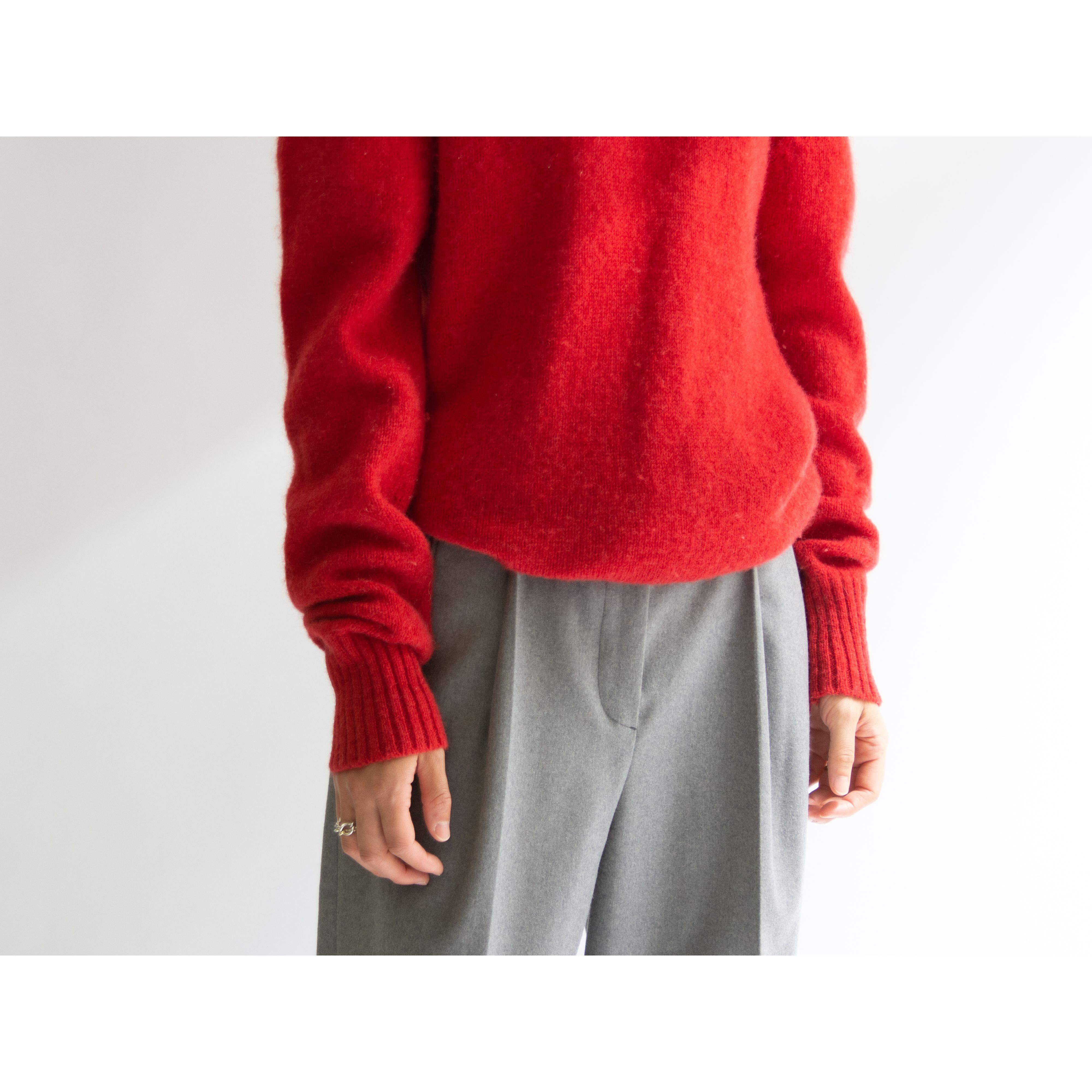 【Burberrys】Made in England 100% Shetland Wool Crew Neck Sweater（バーバリーズ 英国製シェットランドウールクルーネックセーター ニット）