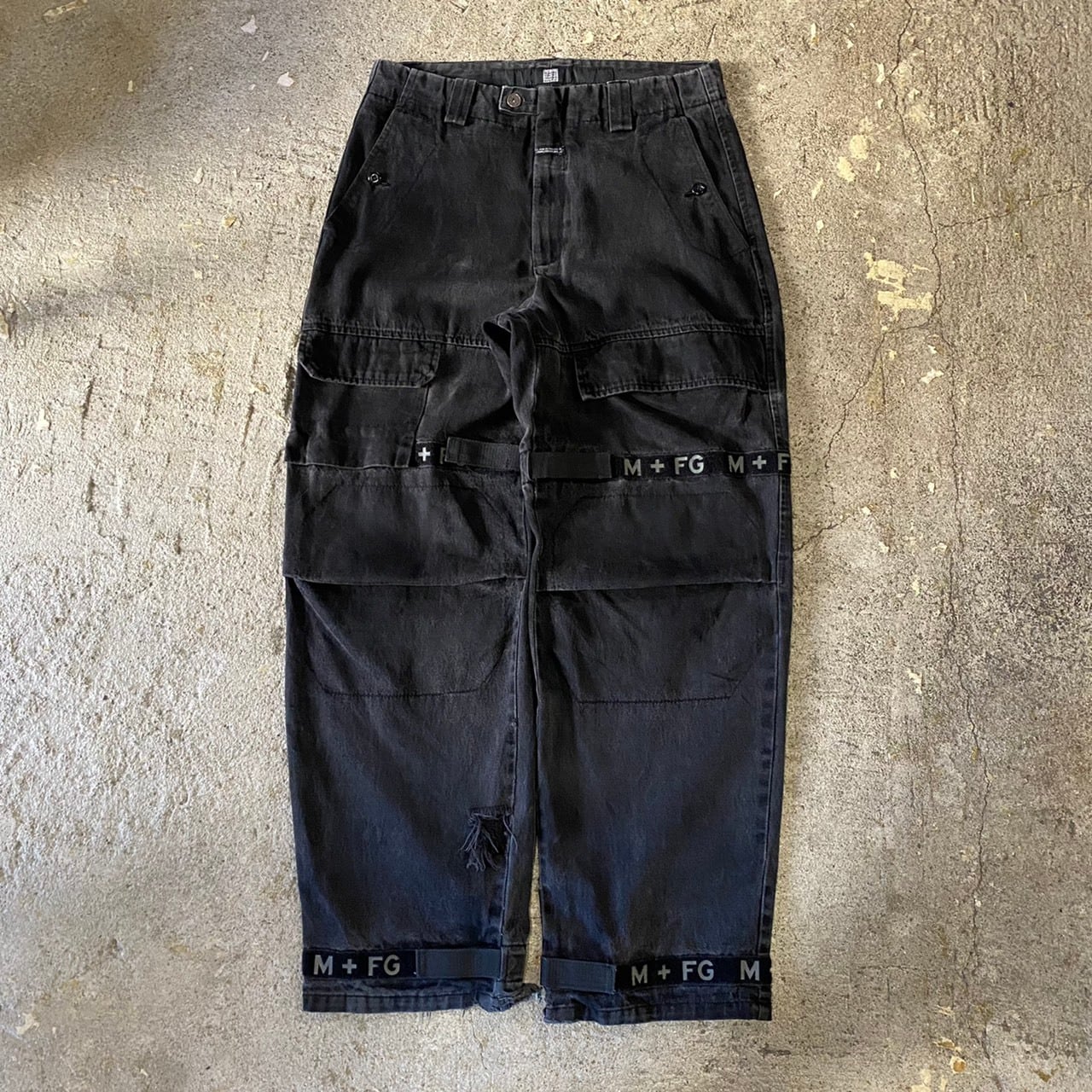 90s Marithe Francois Girbaud baggy black denim pants