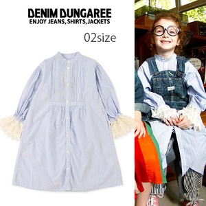 【DENIM DUNGAREE】 742903 Striped Costume Dress02(160㎝)