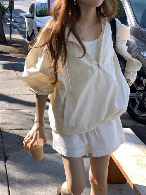 (予約) ounce / Day hoodie anorak jumper 3color