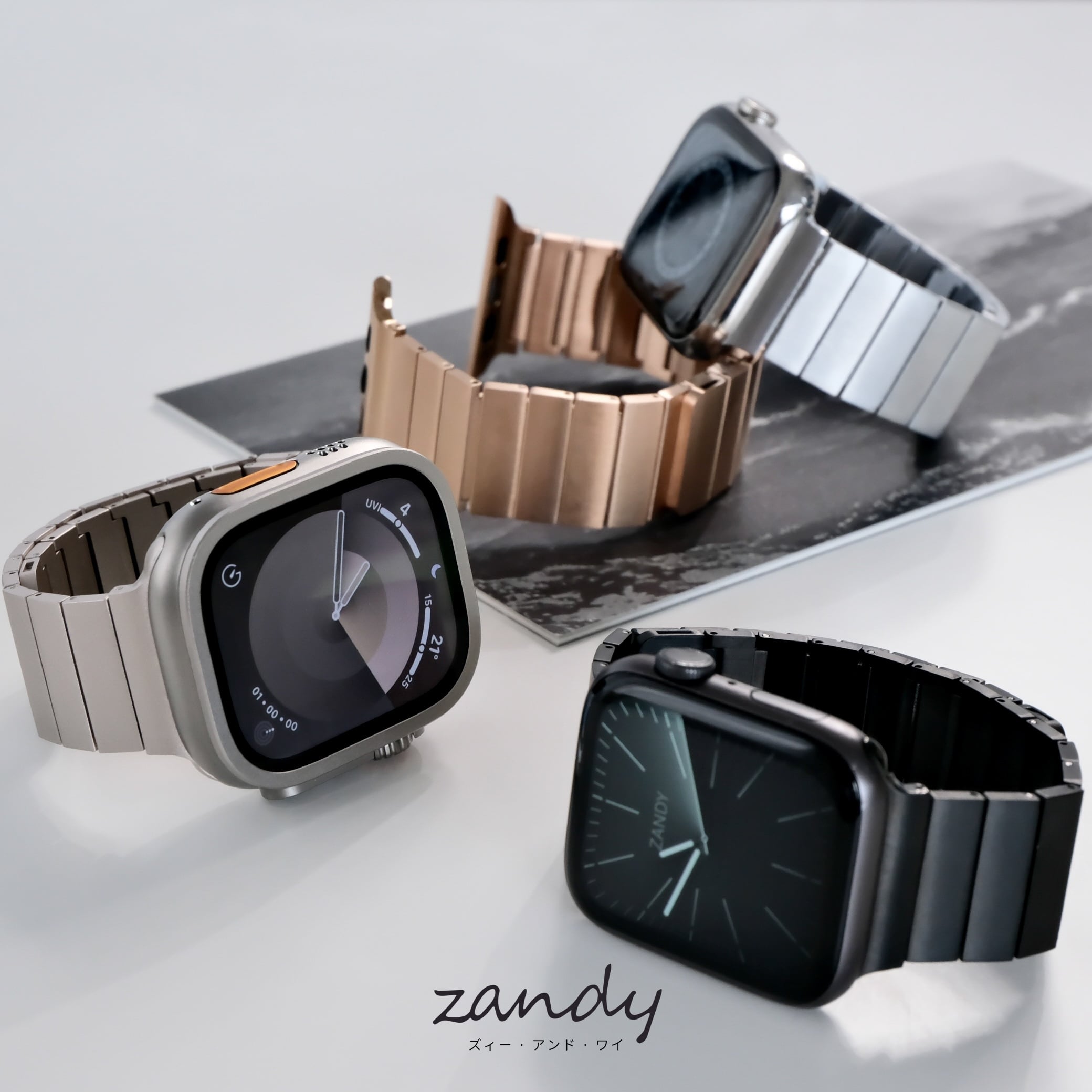 マグネットリンクブレスバンド】B010 アップルウォッチバンド