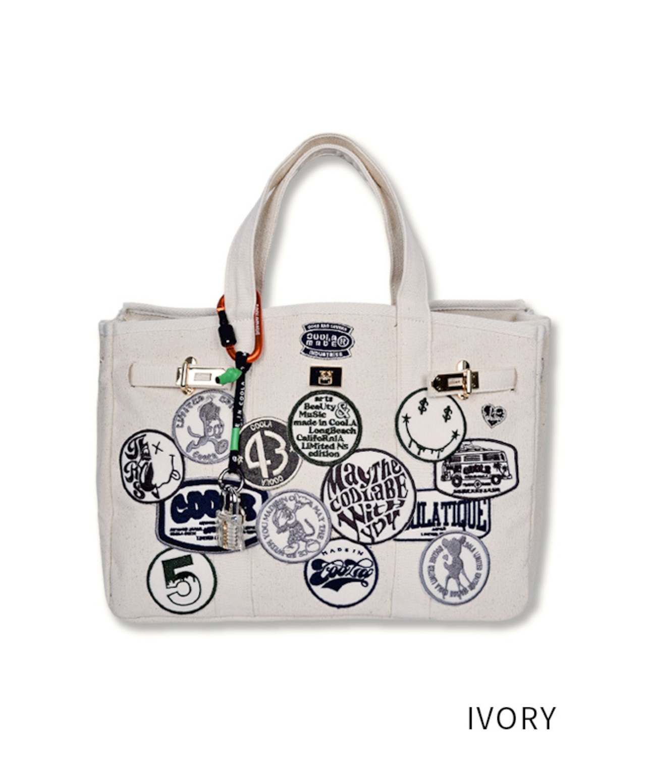 【直営限定ITEM】TYPE-B マルチワッペンターンロックハンドバッグ CQ-48507H