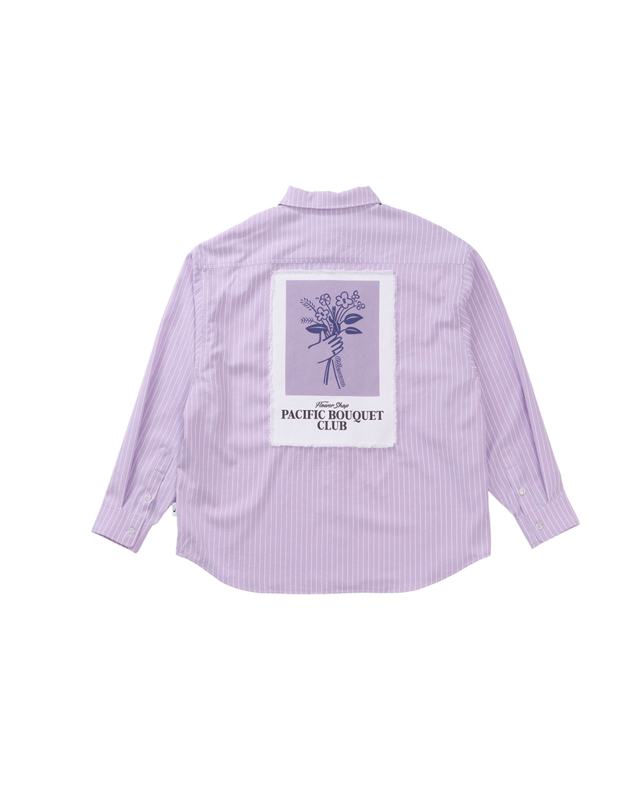【#Re:room】BOUQUET PRINT STRIPE SHIRTS［RES125］