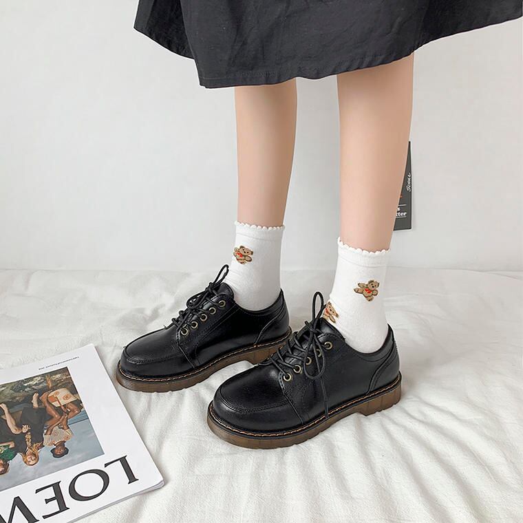 3個セット・送料無料 革靴 / 黒い / 24cm / 可愛いデザイン