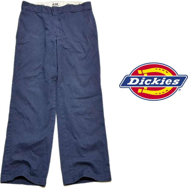 1点物◇ディッキーズDickiesカラーパンツ緑イージーパンツ古着メンズML