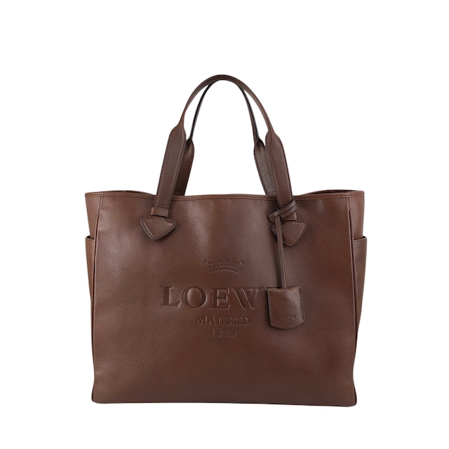 LOEWE ロエベ ヘリテージ トートバッグ ブラウン レザー vintage ヴィンテージ オールド 6rmryp