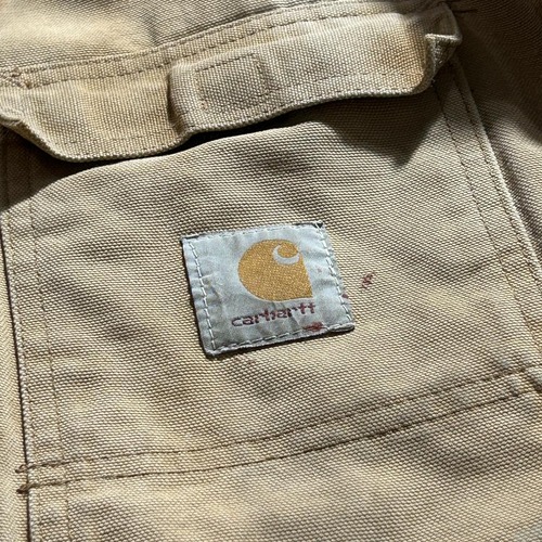 80-90s 星タグ USA製 carhartt ブラウン トラディショナルジャケット L 詳細写真4