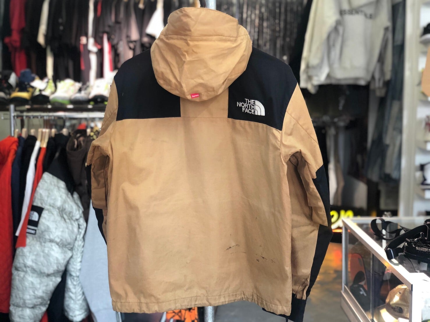 Supreme 10AW × THE NORTH FACE WAXED COTTON PARKA DUCK BROWN SMALL