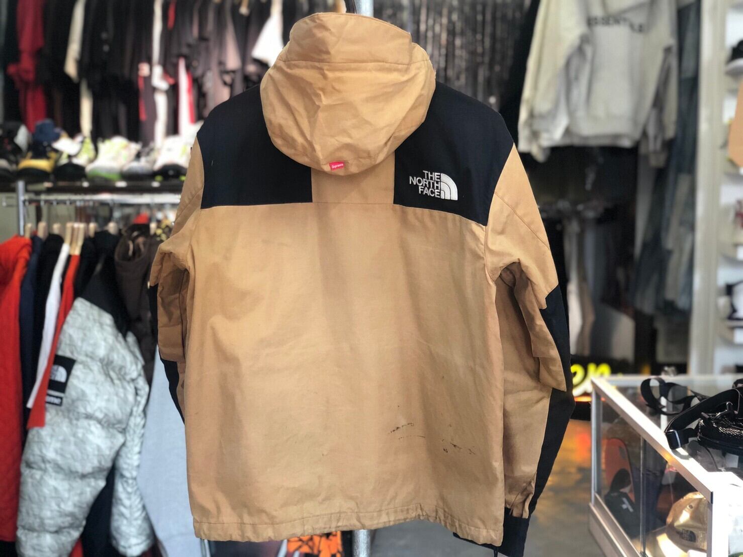 Supreme 10AW × THE NORTH FACE WAXED COTTON PARKA DUCK BROWN SMALL  