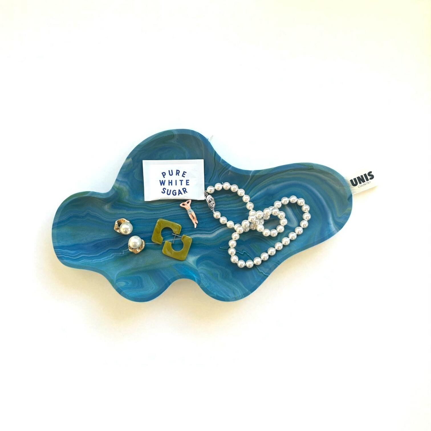 UNIS COUNTRY トレイ 小物入れ うねうねトレイ #green | UNIS COUNTRY