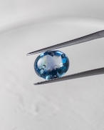 バフトップオーバルカット10×8mm #643【硝子の宝石】箔入