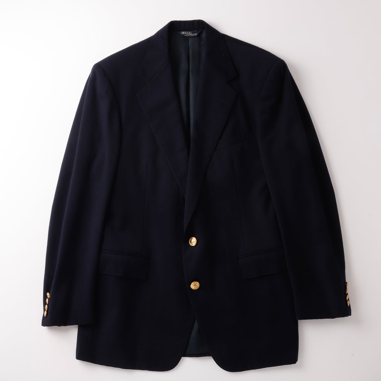 極美品】Ralph Lauren Made in USA wool Navy blazer 70s vintage