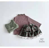 韓国子供服 / 26winter / my bebe / ヨーグルトハーフタートル / キッズ / 冬服 *XS~XL*