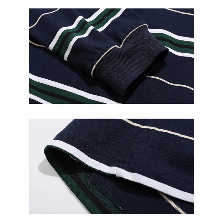 ★RETRO STRIPED BOTTLING SHIRT TOP　　　A0710