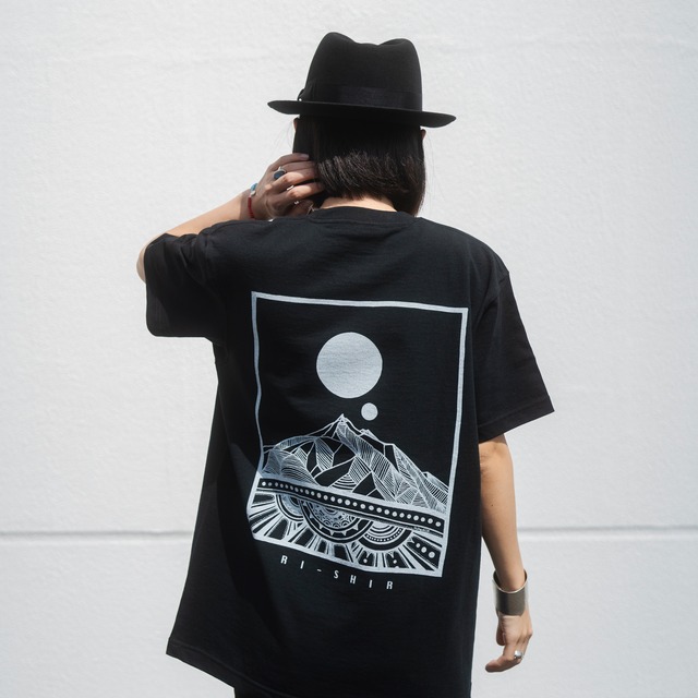 【Ri-shir】7.1オンス へヴィーウェイト ユニセックス S/S T-Shirts (ブラック)