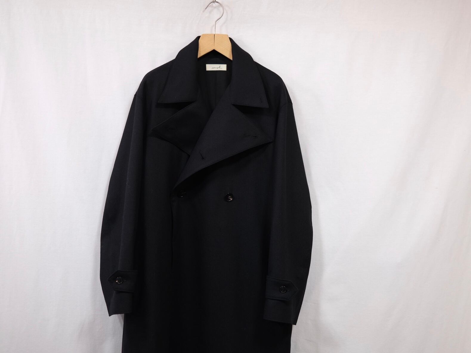 semoh” Italian Wool Old Coat Black” | Lapel online store