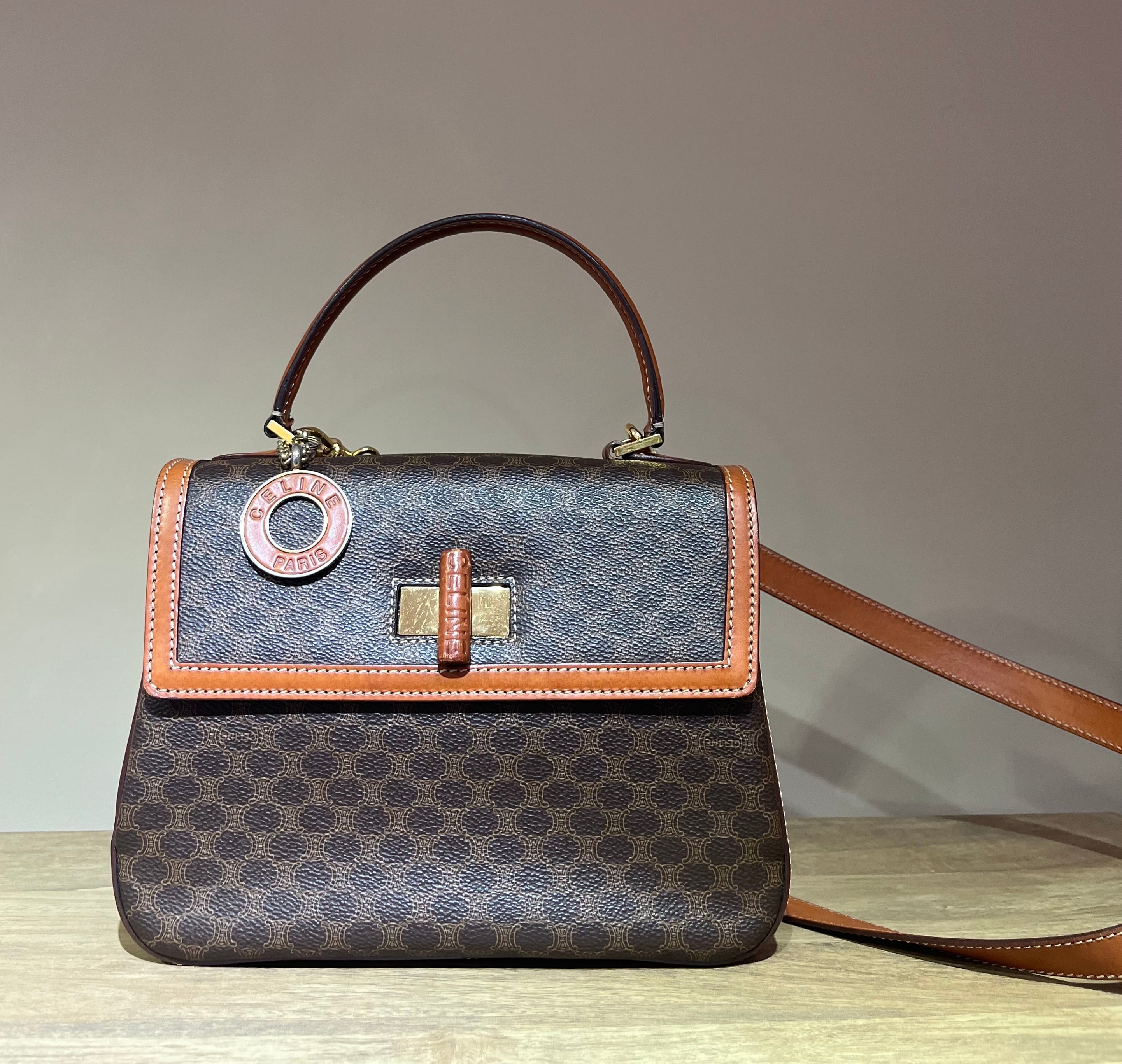 チャーム付き【CELINE】2608 セリーヌ ヴィンテージ マカダム 2WAY