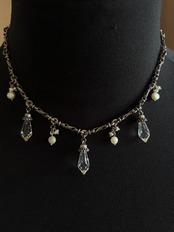 classical metallic chain necklace-5141-7