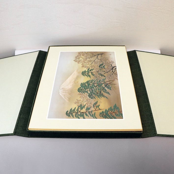 ［希少］フランクリン画廊　色紙で愉しむ日本の絵画 フランクリン画廊・色紙で愉しむ富士名画十二選・No.190411-061・梱包