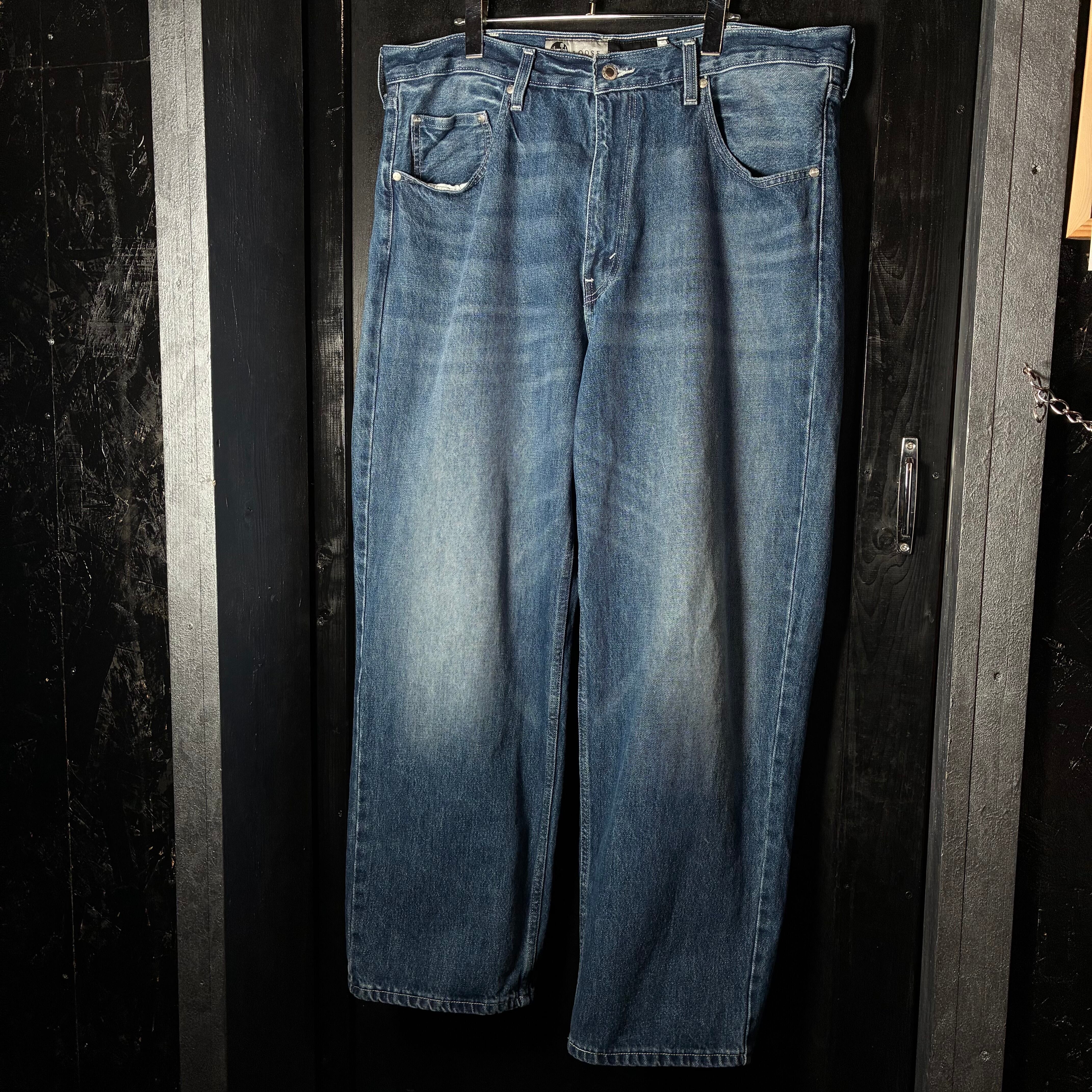 SILVER TAB OVERSIZED ブルーデニム リーバイス　古着 Levi's Silver Tab LOOSE W38 紺 極太 リーバイス シルバータブ ルーズ