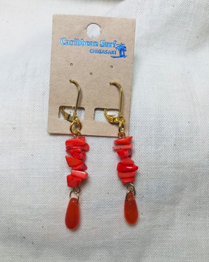 Coral earrings1