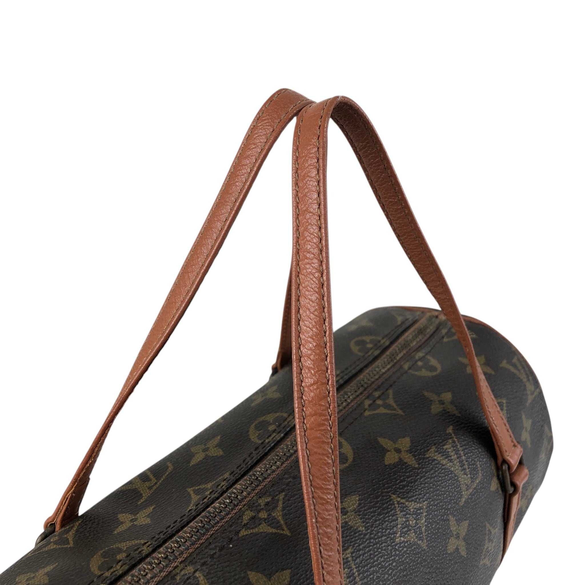 LOUIS VUITTON ルイヴィトン モノグラム ハンドバッグ ブラウン PVC