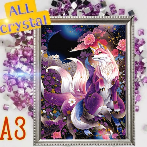 ALLクリスタルビーズ☆四角ビーズ【crystal-902】A3サイズ☆ダイヤモンドアート
