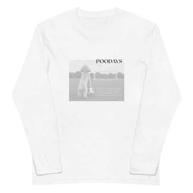 静かなキックオフ_サッカーver. 長袖Tシャツ[P0150]