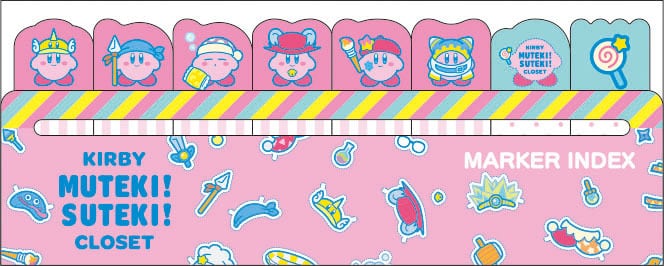 星のカービィ KIRBY MUTEKI! SUTEKI! CLOSET マーカーインデックス (1) ピンク /  エンスカイ