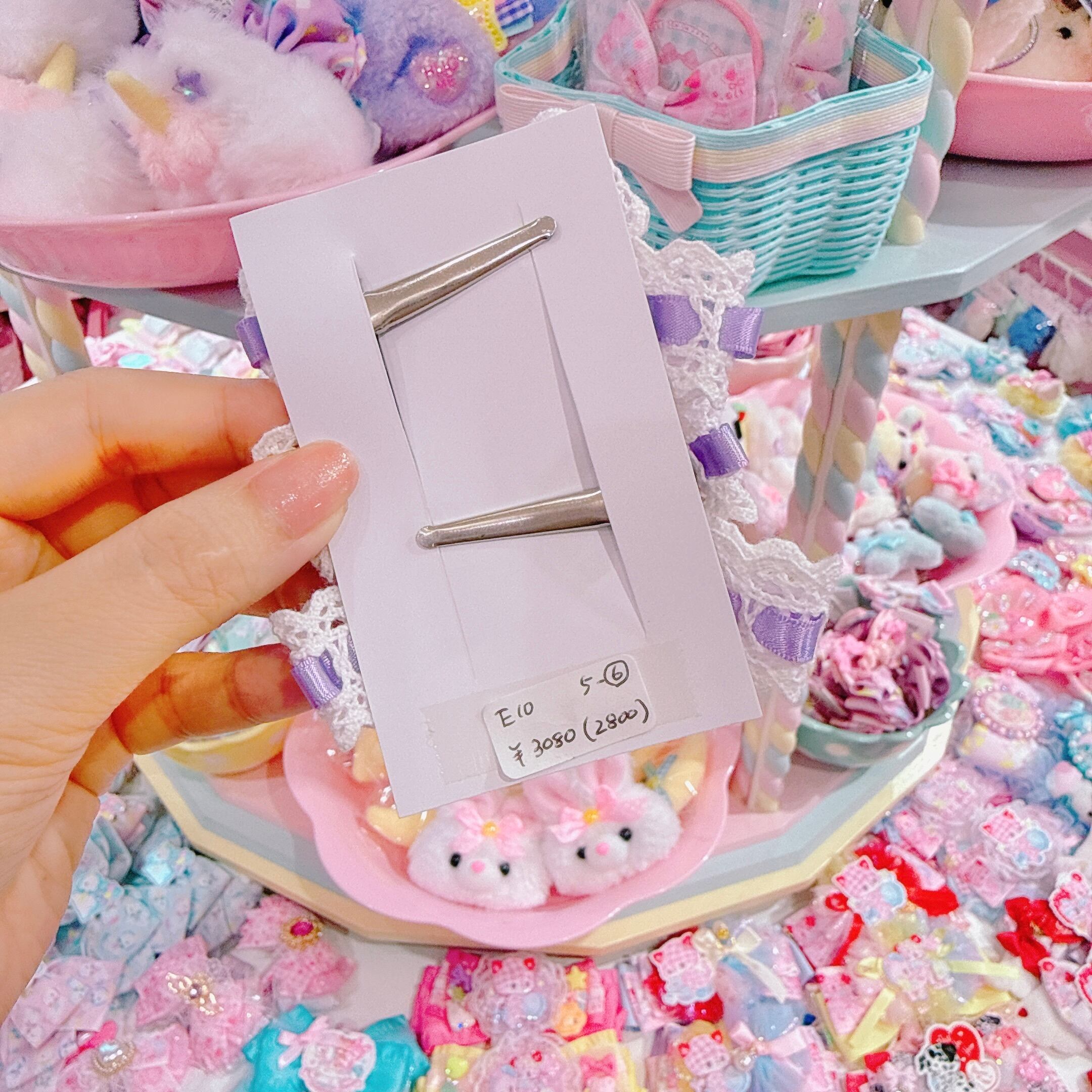 【E10】5-6ツインヘアクリップ