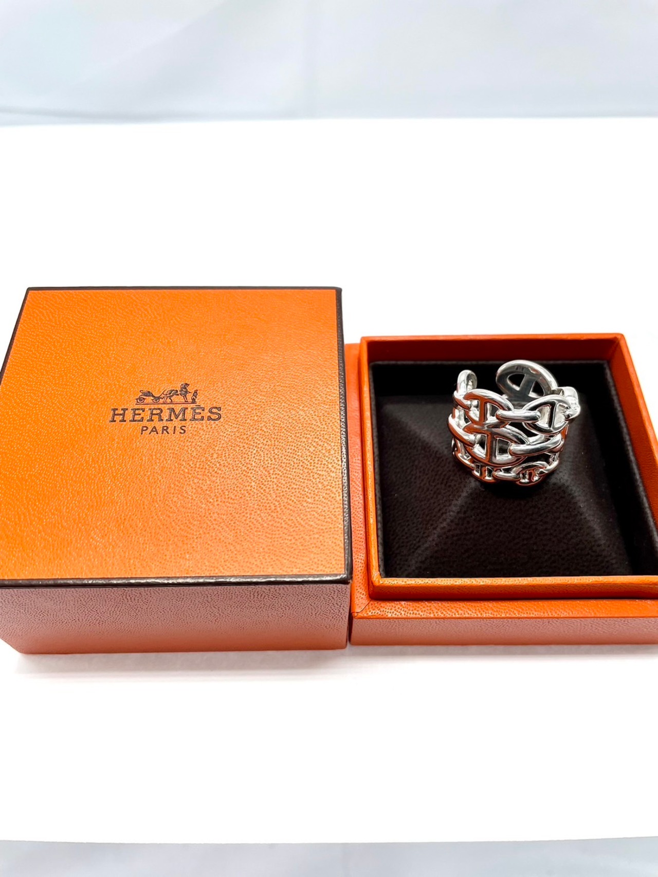 HERMES　シェーヌダンクル　アンシェネGM　リング
