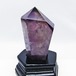 アメジスト 六角柱 アメシスト ポイント 置物 原石 虹入り 台座付属 一点物 152-2084