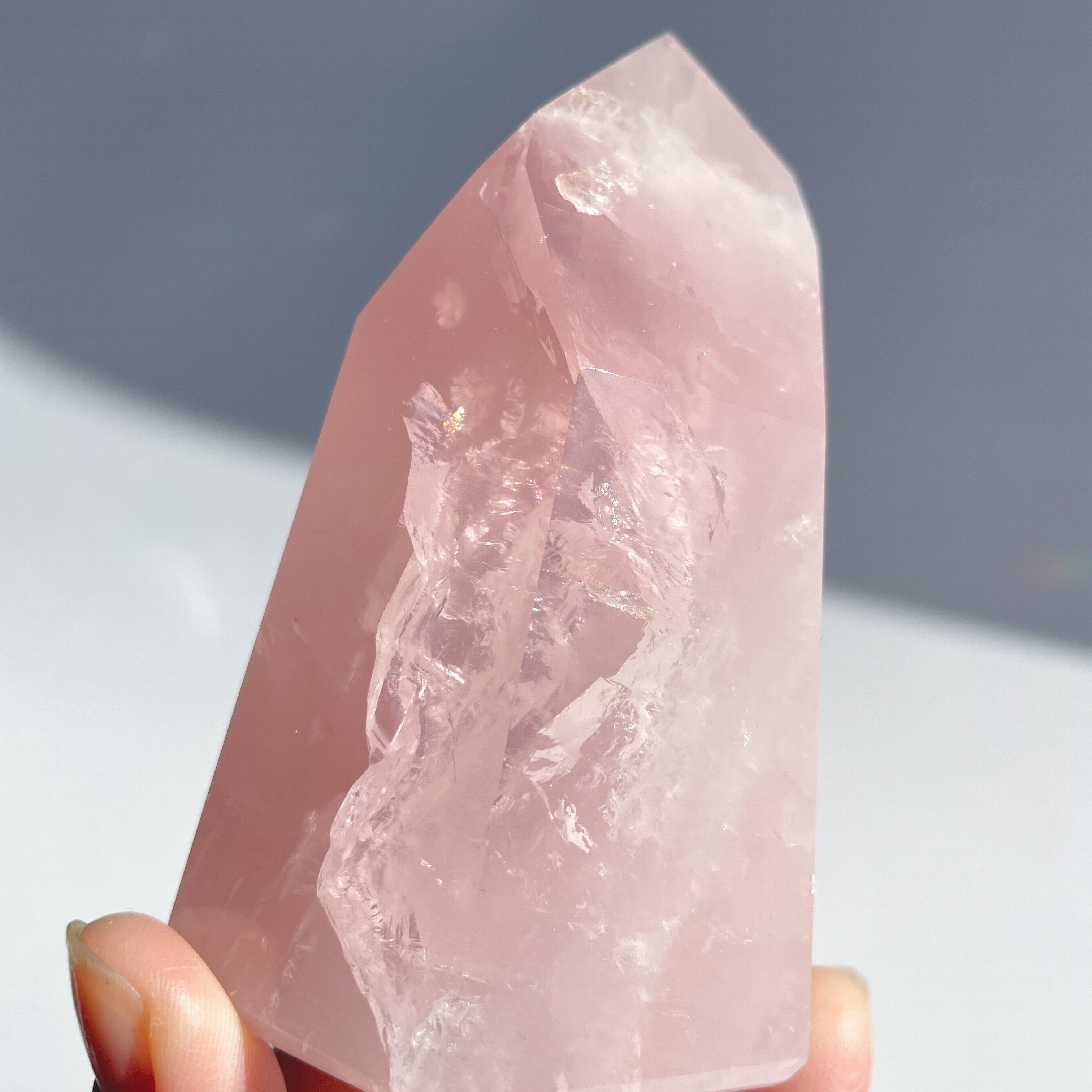 ローズクォーツタワー15◇Rose Quartz Tower◇天然石・パワーストーン