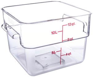 【努力特価】CAMBRO(キャンブロ) 角型フードコンテナー 12SFSCW クリアー ポリカーボネイト アメリカ AHC03012