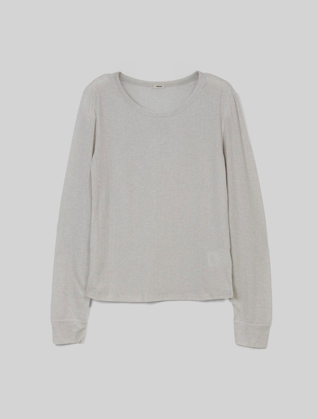 (予約) taffeta / Wool ribbed tee 4color