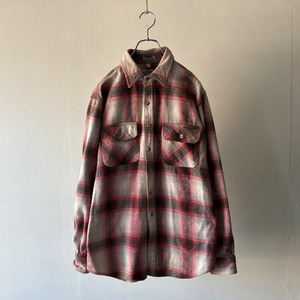 -EAGLE CREST- heavy flannel check shirt