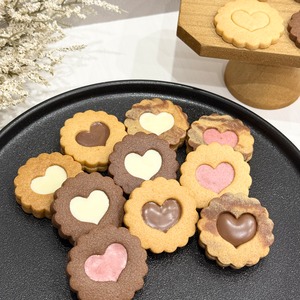 モコモコサンドクッキー　ハート