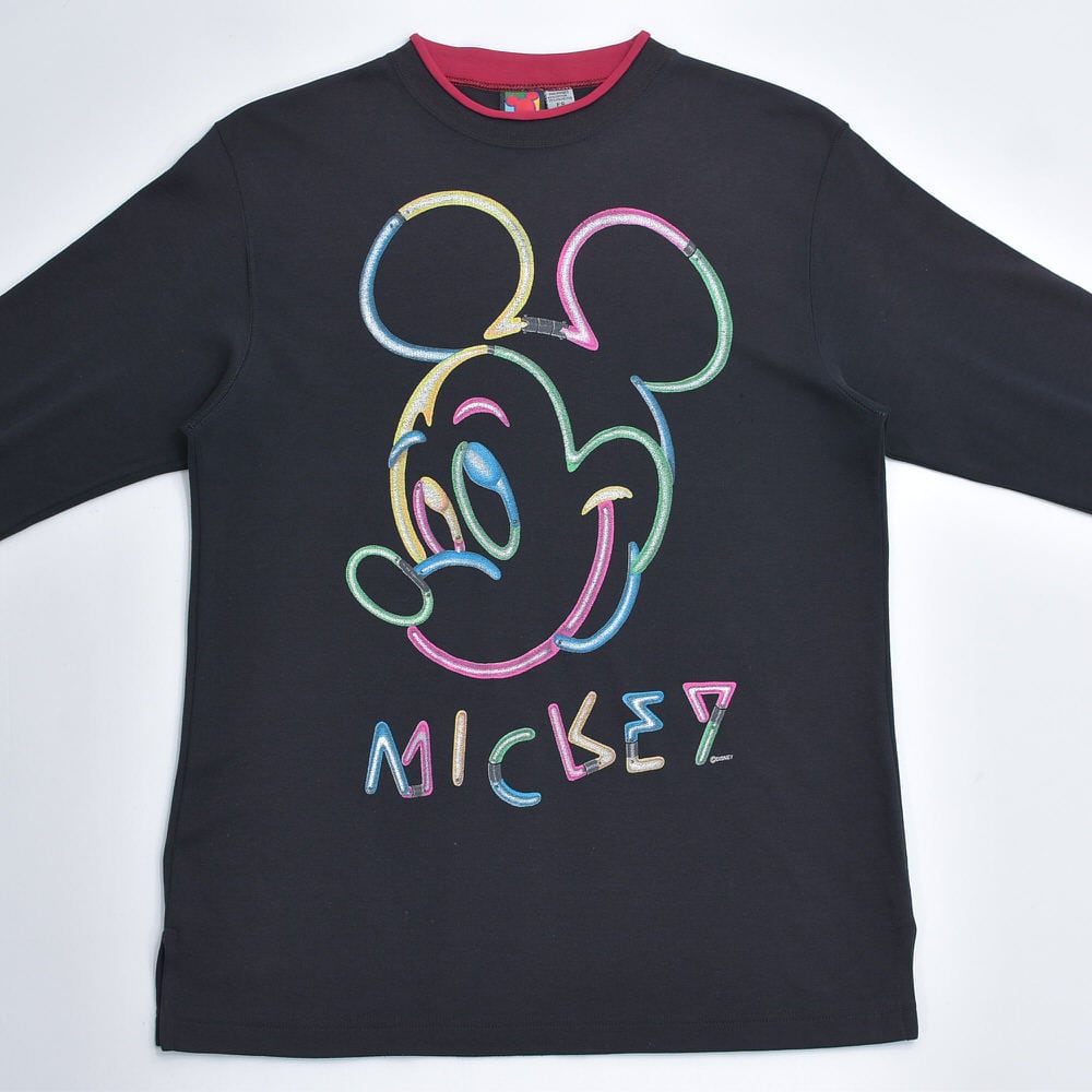 90s MICKEY UNLIMITED ミッキーアンリミテッド Disney ネオン プリント