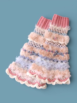 MONSTER knit leg warmers(multi color B)