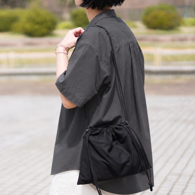 Flat Gather Bag ブラック
