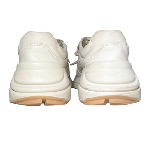 GUCCI web print leather sneaker "RHYTON"