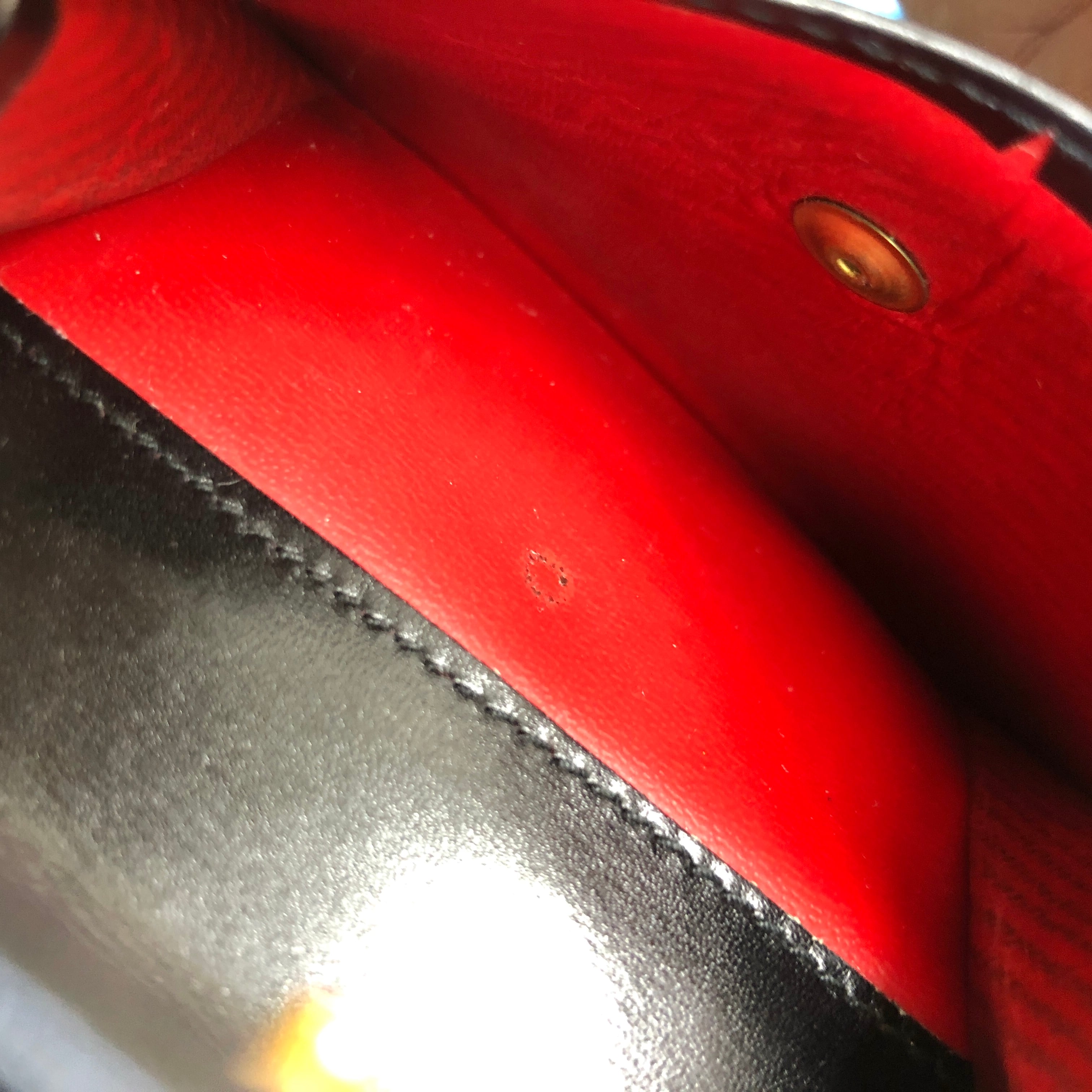 CELINE セリーヌ ガンチーニ レザー コンパクトウォレット 財布