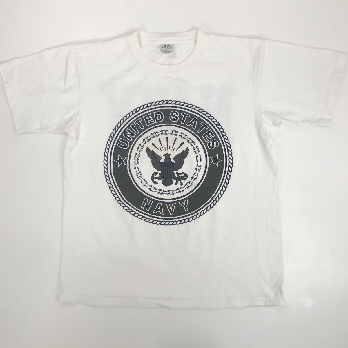 M.J SOFFE ソフィー 90〜00年代 USA製 U.S.NAVY 海軍 両面プリント T 