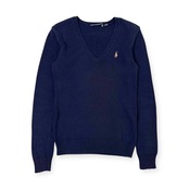RALPH LAUREN SPORT ラルフローレン Vネック ニット セーター S/ネイビー系 メンズ